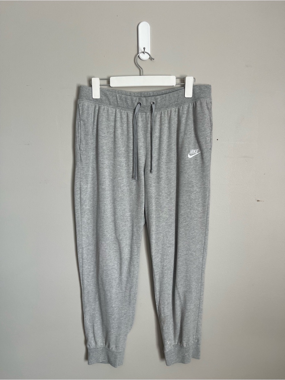 NIKE Heather Gray Joggers Sweatpants Sz L